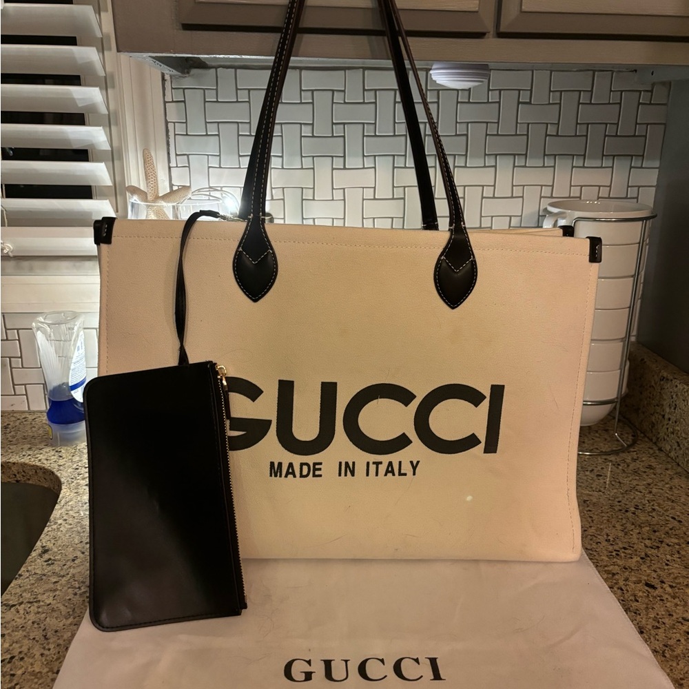 Inspired Large Canvas Tote